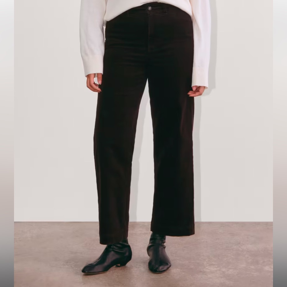 Everlane Corduroy Sailor Wide Leg Pant - Black